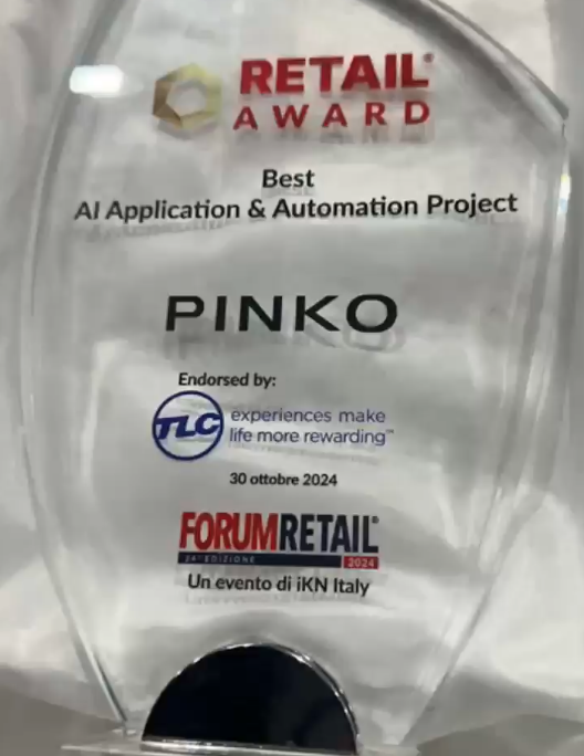 Pinko Brain e Data Life: Vincitori del Best AI Application al Forum Retail 2024